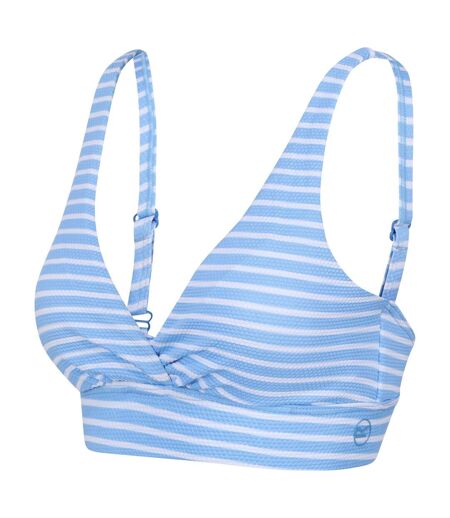 Haut De Maillot De Bain Paloma Femme Bleu Clair Blanc Regatta