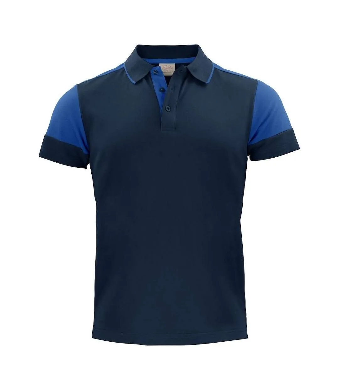 Polo Prime Homme Bleu Cobalt Bleu Marine Printer-1