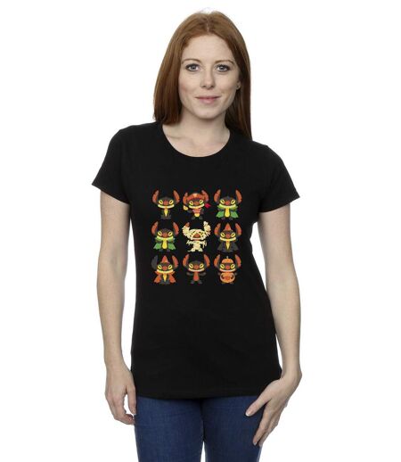 Disney T-shirt en coton Femmes/Ladies Lilo & Stitch Halloween Costumes (Noir) - UTBI26030