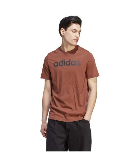 T-shirt essentials linear homme marron Adidas