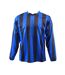 Unisex adult newcastle vertical jersey football shirt royal blue/black Carta Sport