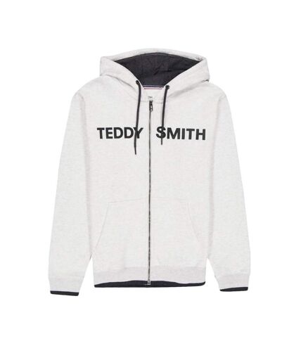 Sweat Zippée Blanc Homme Teddy Smith Giclass - S