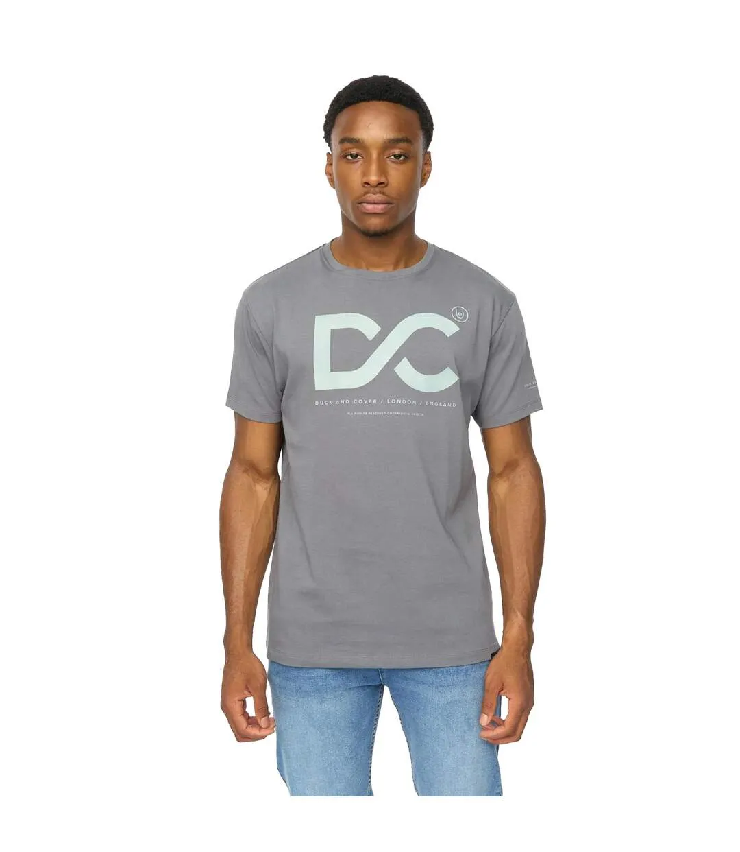 Mens Polymoore Heavyweight T-shirt Petrol Duck And Cover-2