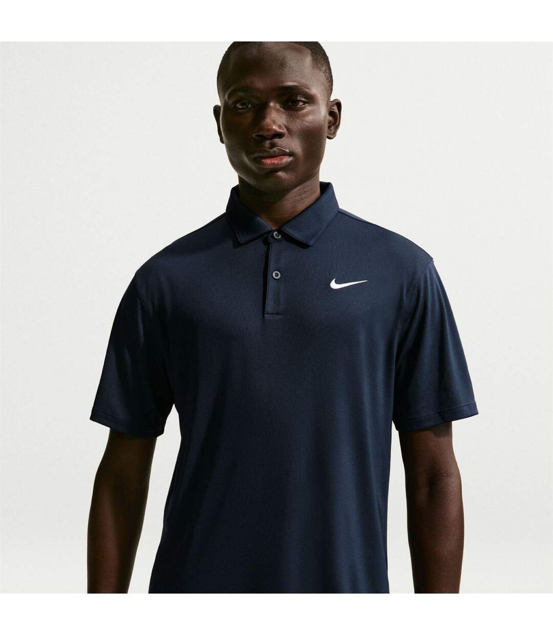 Polo Manches Courtes Performance Homme Bleu Marine Blanc Nike-1