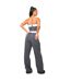Womens/ladies Wide Leg Trousers Charcoal Missy Empire-2