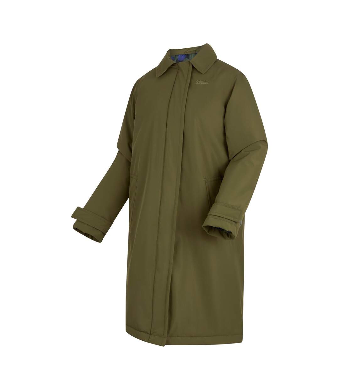 Womens/ladies Orla Kiely Mac Waterproof Jacket Military Green Blue Regatta-4