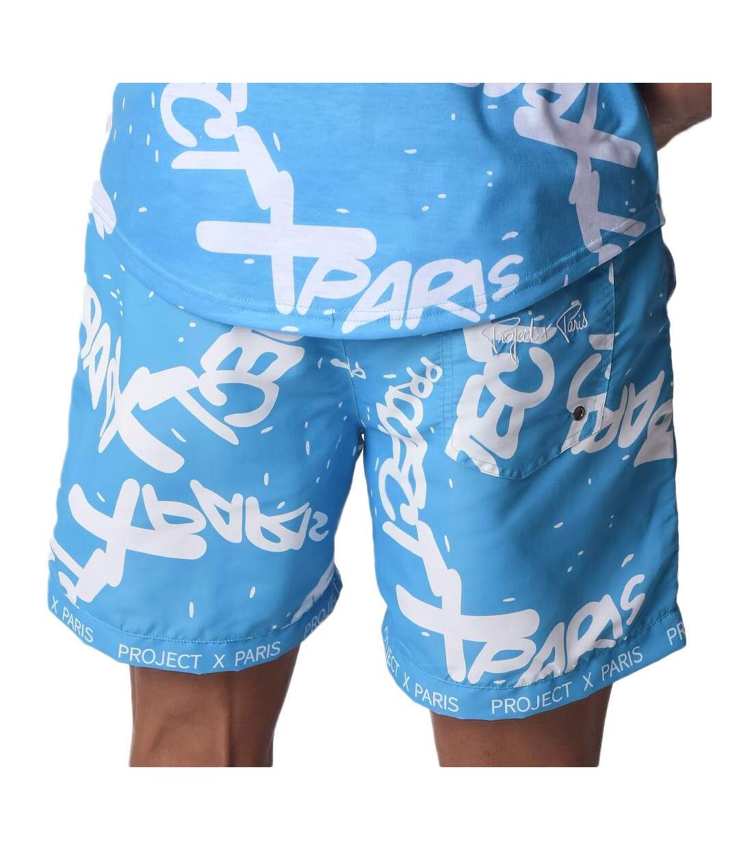 Short De Bain Bleu Homme Project X Paris  Short All Overt - L-2