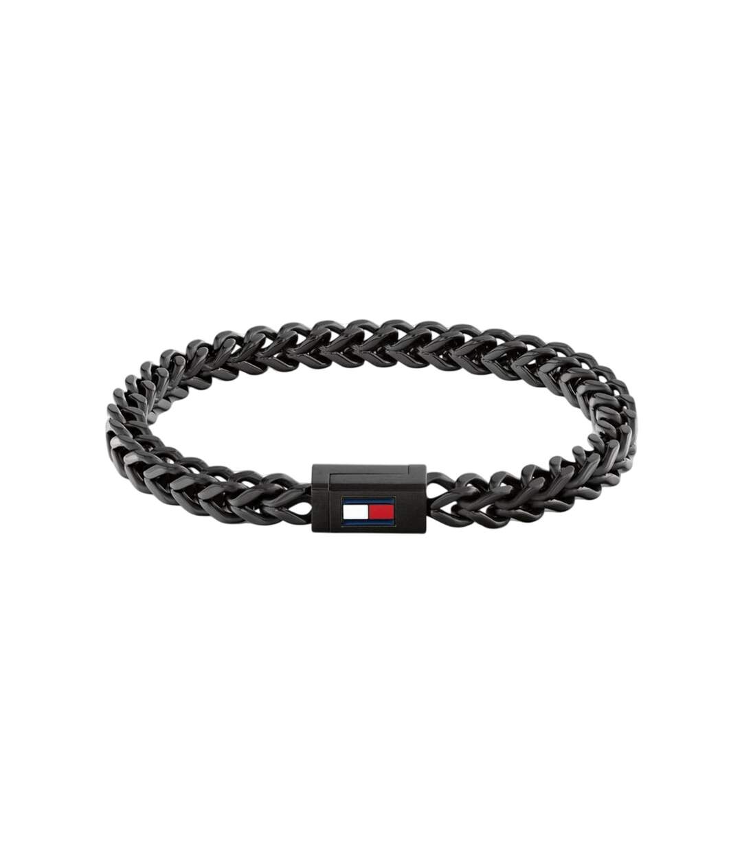 Mens Polished Chain Bracelet One Size Black Tommy Hilfiger-1