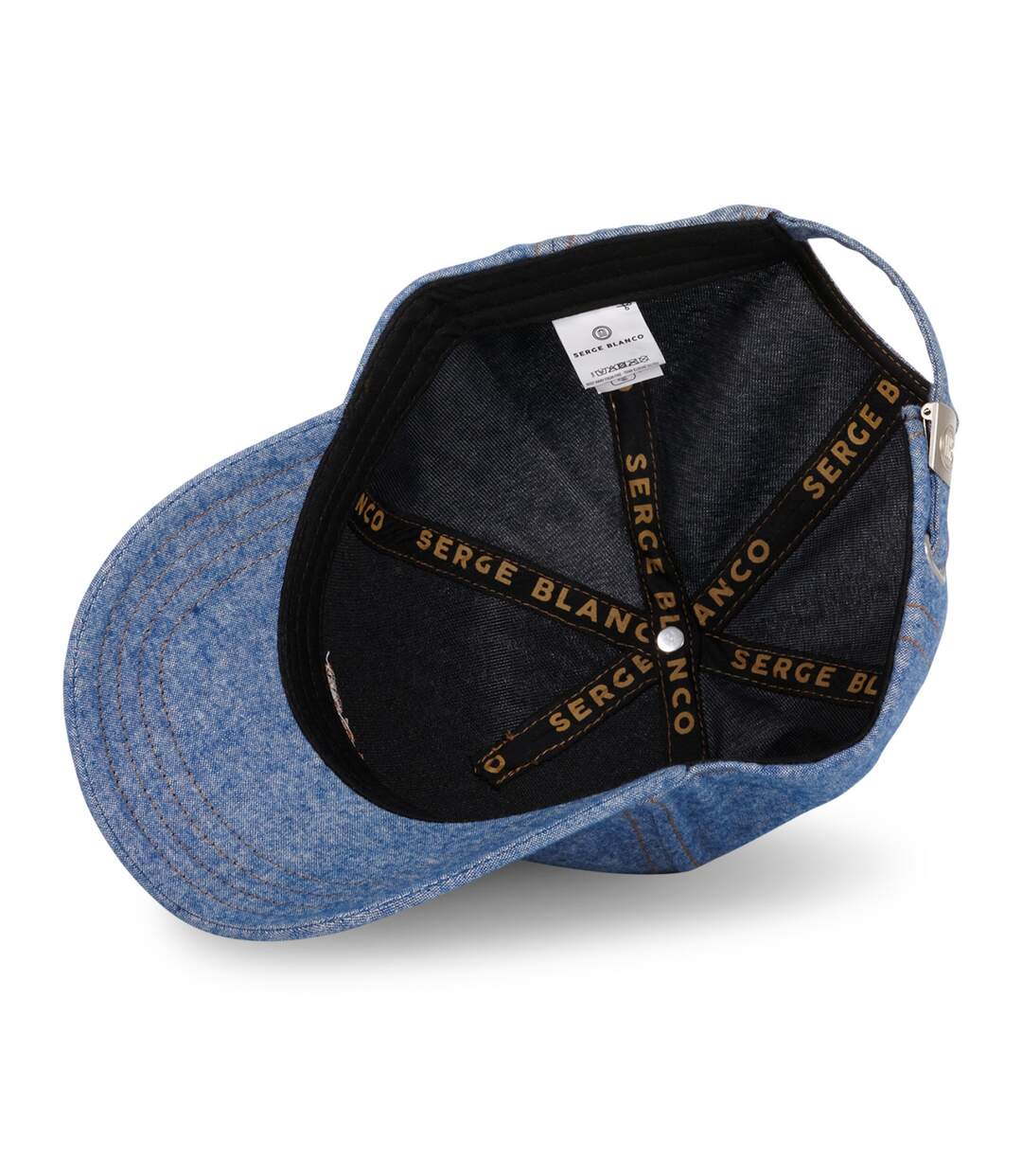 Casquette Baseball homme chambray effet denim Jean Serge Blanco-5