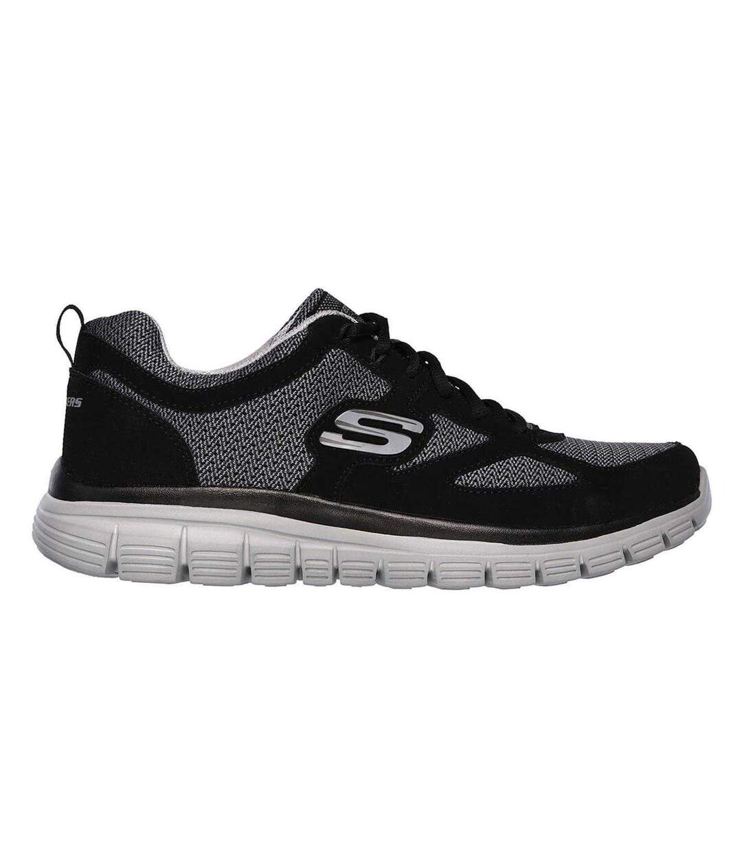 Baskets Burns Agoura Homme Noir Gris Skechers-3
