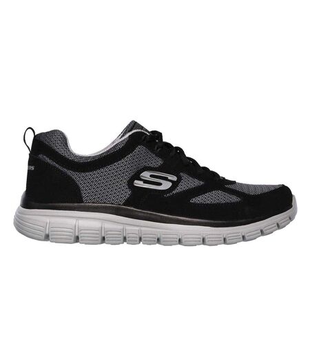 Baskets Burns Agoura Homme Noir Gris Skechers