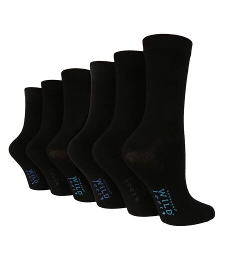 Wildfeet - 6 Pairs Ladies Soft Bed Lounge Socks