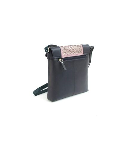 Eastern Counties Leather - Sac à main JANIE - Femme (Bleu marine / Rose) (Taille unique) - UTEL387