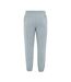 Mens Fleece Lined Jogging Bottoms Light Grey SoulCal-2