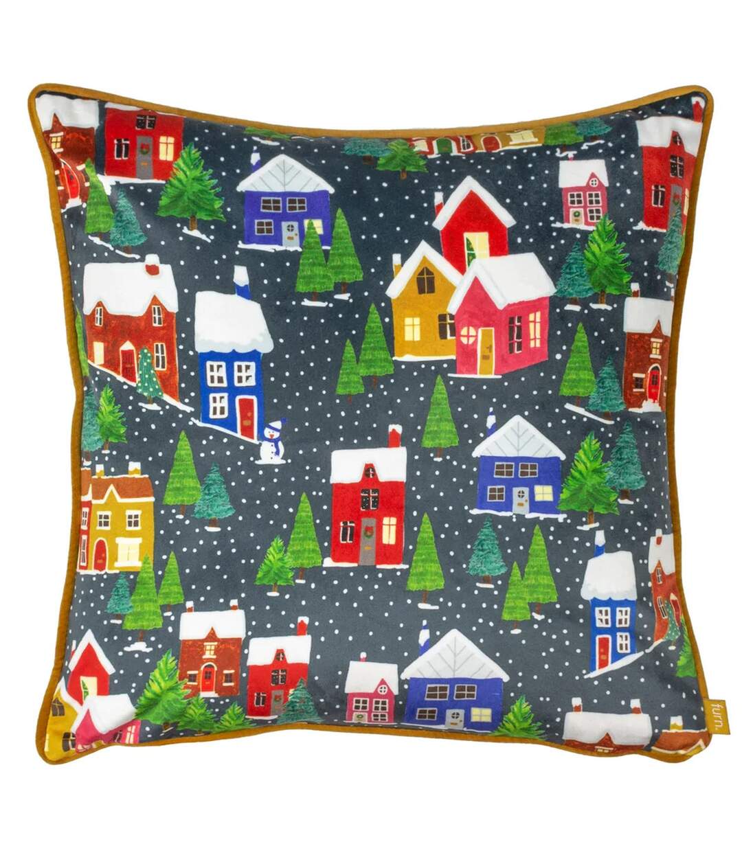 Christmas together twilight town cushion cover one size multicoloured Furn