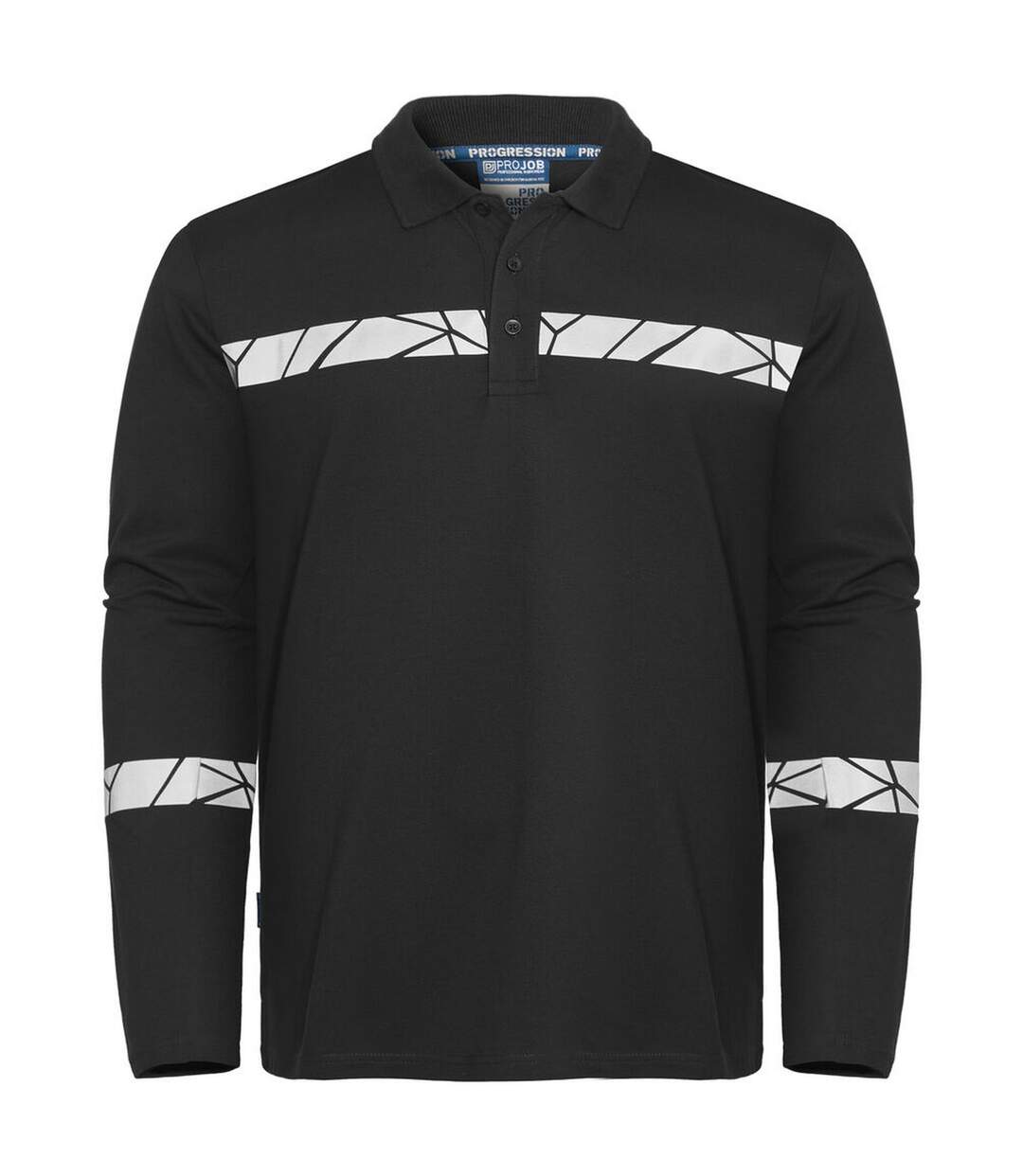 Polo Manches Longues Progression Homme Noir Projob-1