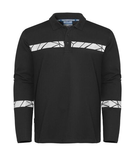Polo Manches Longues Progression Homme Noir Projob