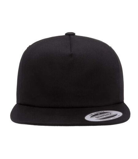 Casquette Ajustable Motif/style 5 Panneaux Noir Flexfit