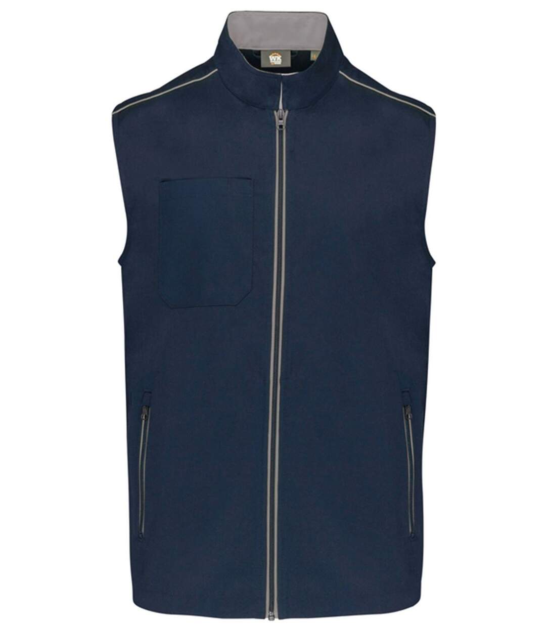 Gilet sans manches DayToDay - Homme - WK6148 - bleu marine et gris silver