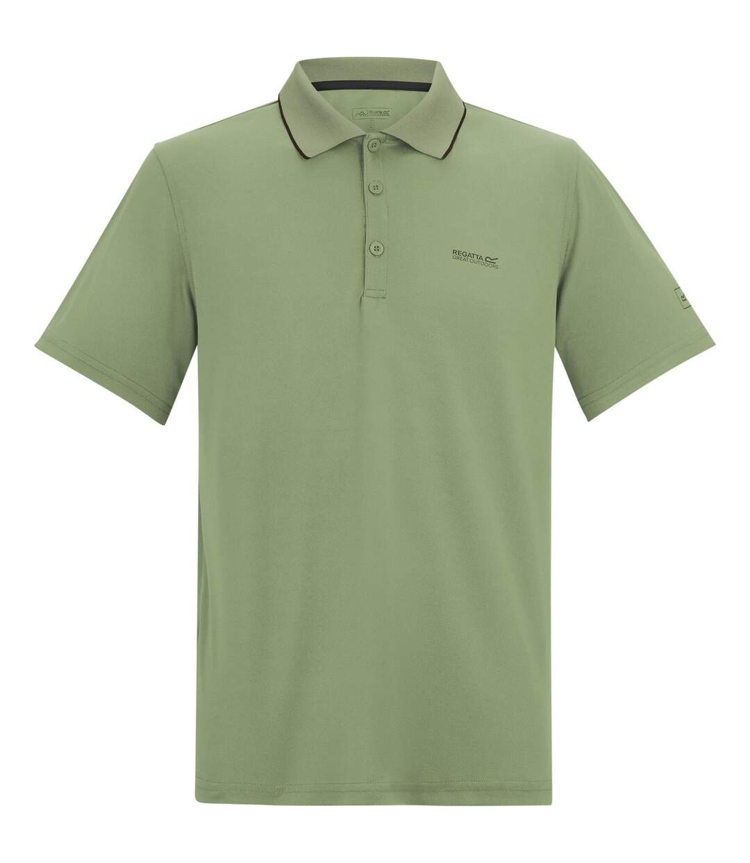 Mens Maverick V Active Polo Shirt Light Sage Regatta-1