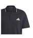 Polo Motif/style 3 Rayures Homme Noir Blanc Adidas-4