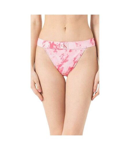 Bas De Maillot De Bain Motif/style Tie-dye Femme Rose Calvin Klein
