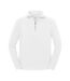 Mens Iconic Premium Half Zip Sweatshirt White Fruit Of The Loom-2