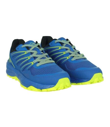 Mens Ortholite Trainers Blue Lime Karrimor