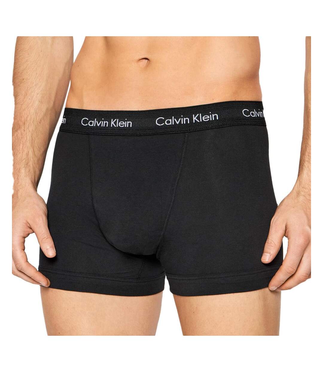 x3 boxers noirs homme calvin klein jeans u2662g - l-2