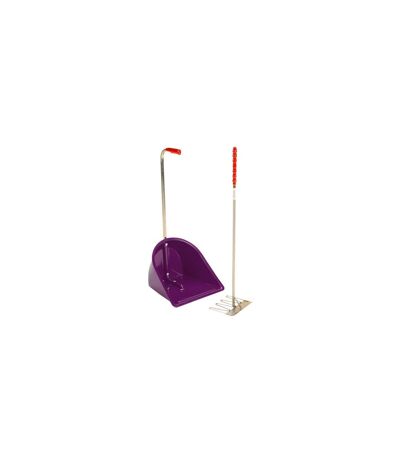 Stubbs Stable Mate Manure Collector High With Rake S4585 (One Size) (Purple) - UTTL894