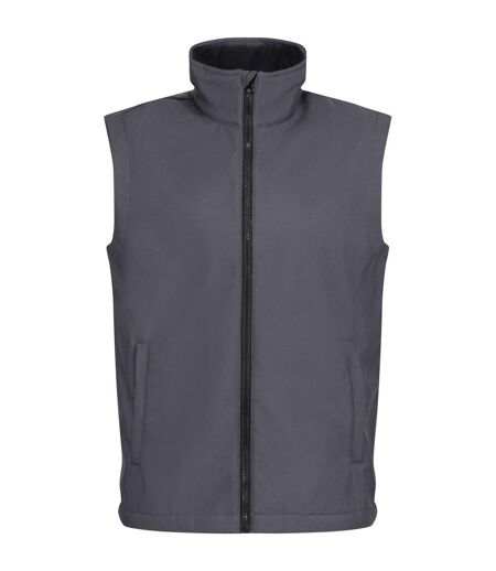 Professional Mens Ablaze Soft Shell Bodywarmer Seal Grey Black Regatta