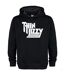 Unisex adult thin lizzy logo hoodie black Amplified-1