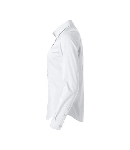 Womens/ladies Clare Formal Shirt White Clique