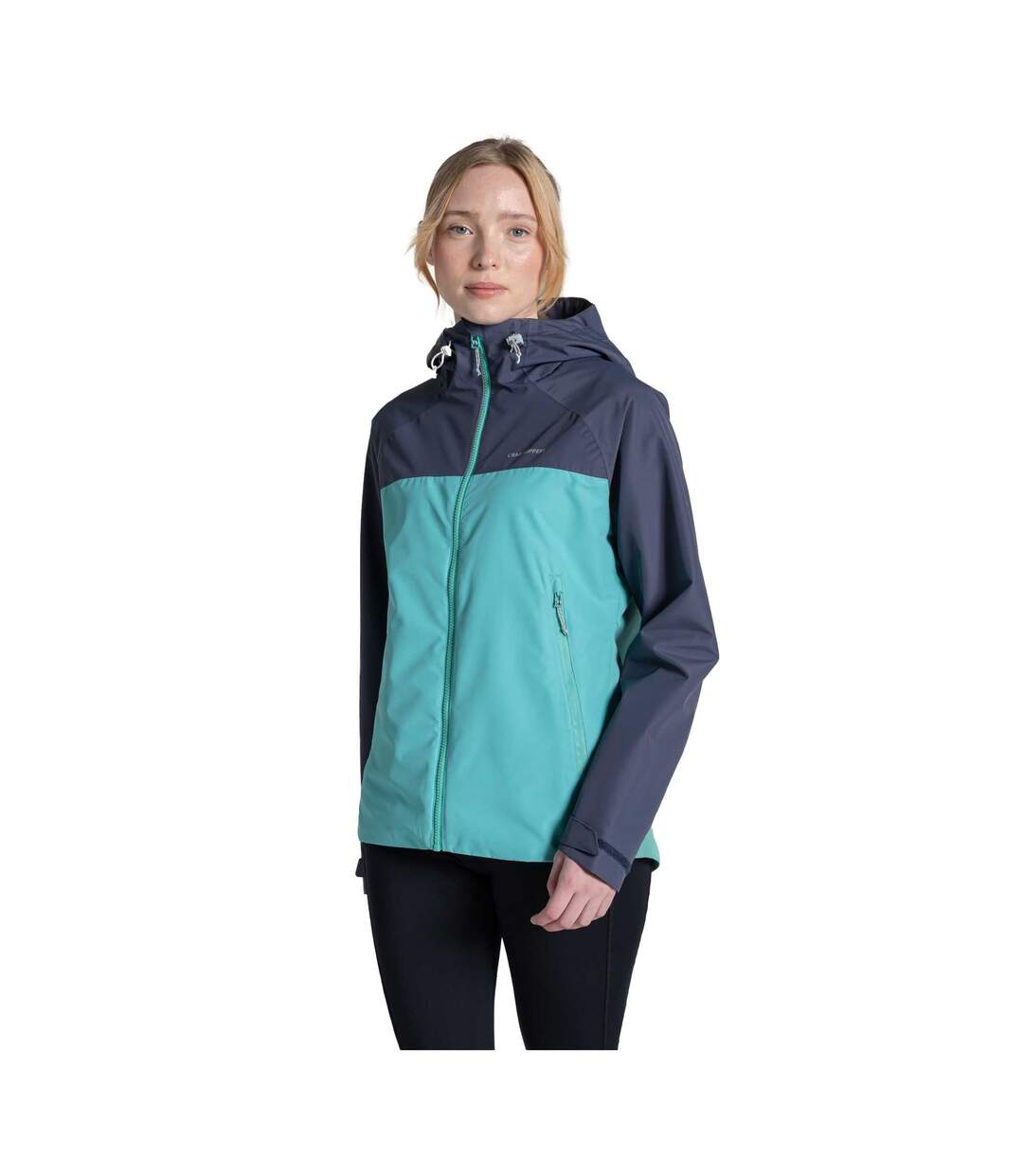 Veste Imperméable À Capuche Vanth Femme Turquoise Anthracite Craghoppers-1