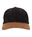 Casquette Corduroy Suade Adulte Noir Caramel Flexfit-3