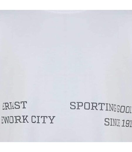 T-shirt Motif/style Logo Nyc Homme Blanc Everlast