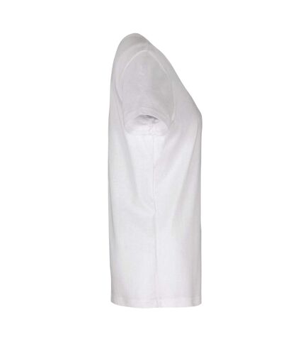 TriDri Womens/Ladies Embossed Panel T-Shirt (White)