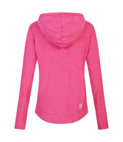 Sweat à capuche sprint city femme rose bonbon chiné Dare 2b