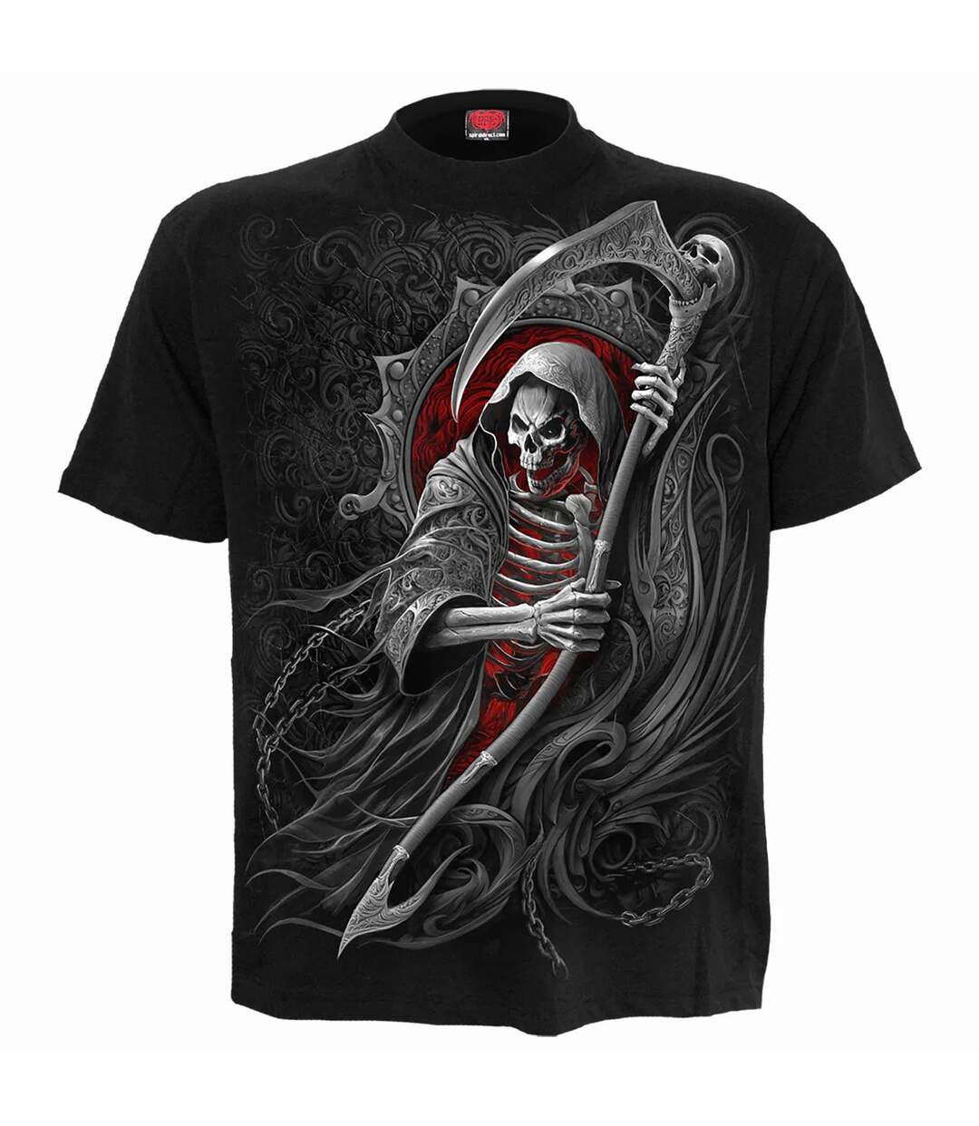 T-shirt reaper's portal adulte noir Spiral Direct-1