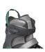 Womens/ladies Inline Roller Skates 6 Uk Grey Teal No Fear-4