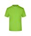 T-shirt Medium Adulte Vert Citron James And Nicholson-1