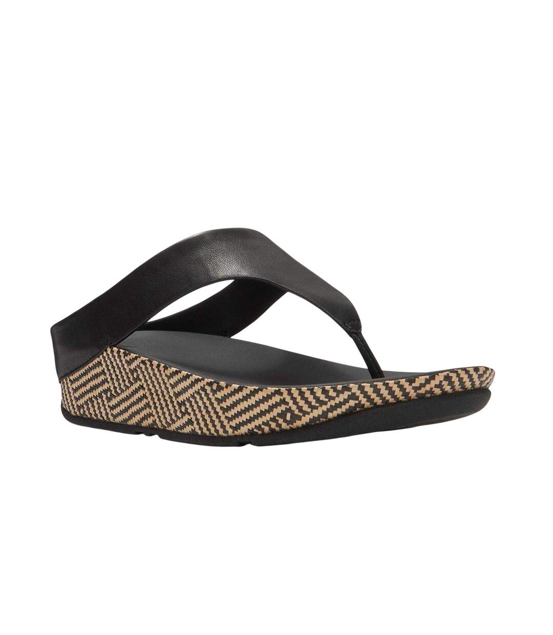 Womens/ladies Lulu G Sandals Black Fit Flop-3