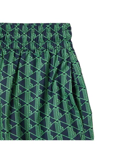 Short Femme Vert Bleu Lacoste