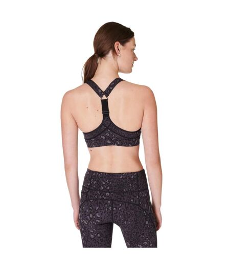 Brassière De Sport Motif/style Imprimé Léopard Power Femme Noir Sweaty Betty