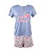 Pyjama Court Femme SARA LINE 374 Bleu-1