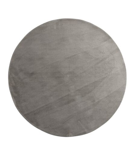 Tapis Rond Uni Blanca 200cm Gris Clair