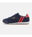 Mens Dijon Suede Running Trainers Navy Red Patrick-1