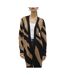 Gilet long noir/camel femme vero moda nancy-1