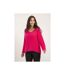 Pull col V maille chenille KRISTINA - Dona X Lisa-1