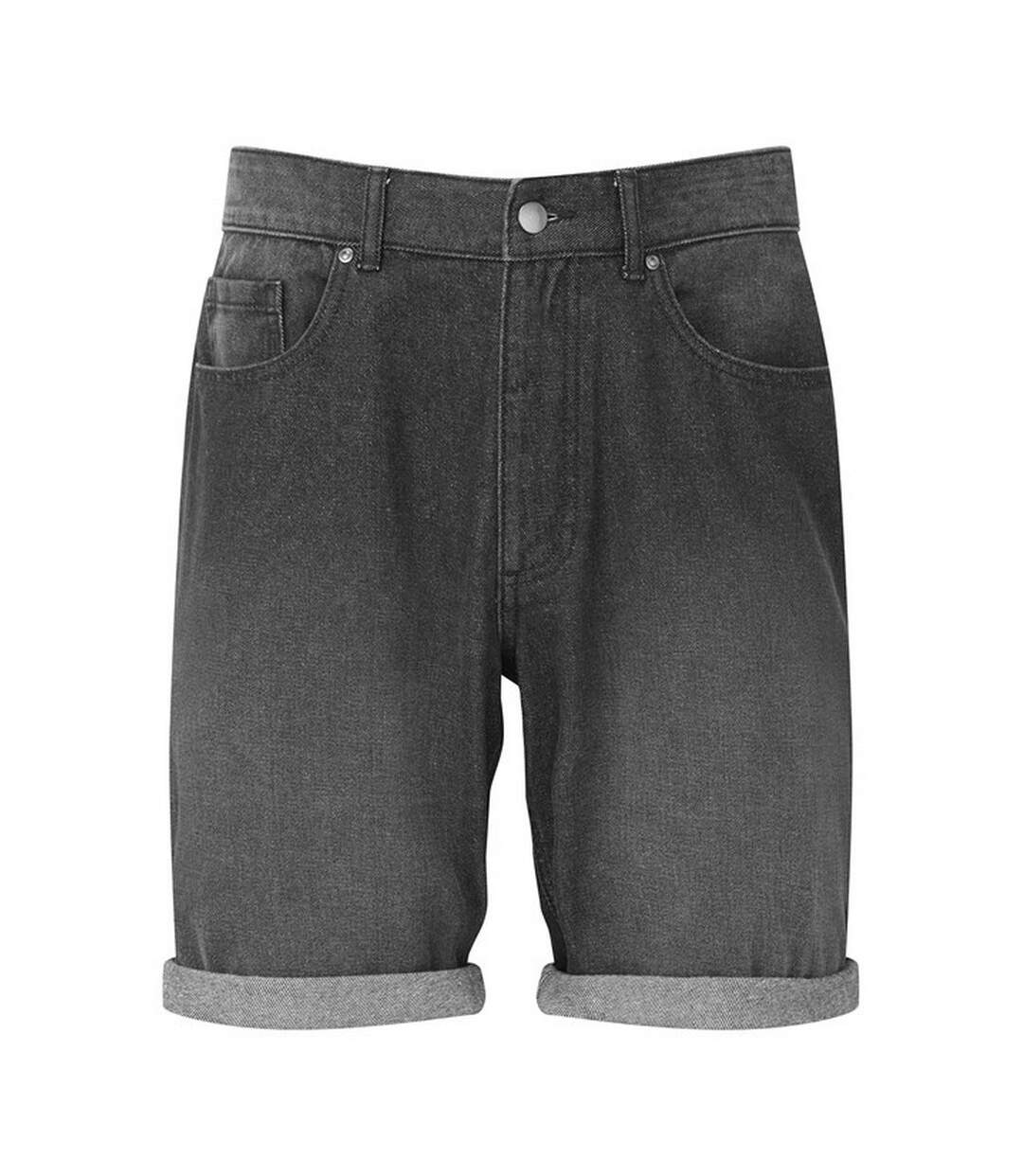 Mens denim shorts black Wombat-1